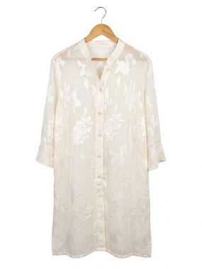 Tradition Sheer Cream Tunic Top XXL
